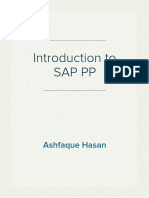 Introduction To SAP Production Planning Module