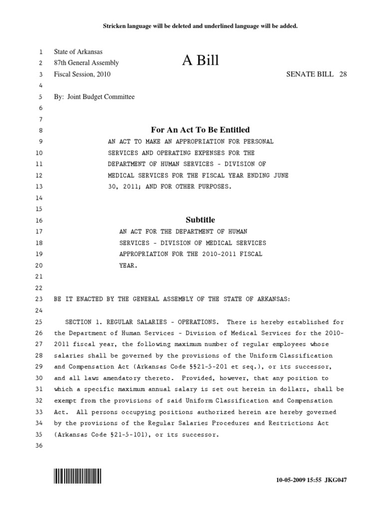 Arkansas Bill SB28 | PDF | Medicaid | Pharmacy