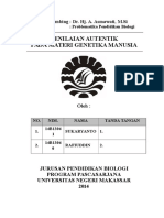 Penilaian Autentik Pada Materi Genetika Manusia