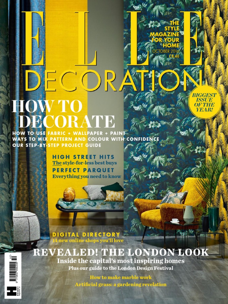 Elle Decoration UK - October 2016 | PDF | Vacuum Cleaner  display picture 1