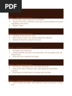 FGH Cafeteria Lunch Menu | PDF | Sauce | Hamburgers
