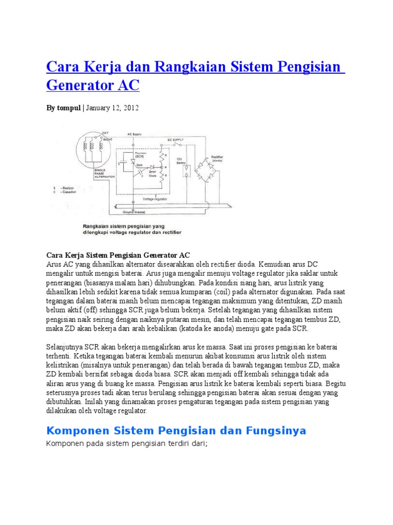 Rangkaian dan Cara Kerja Sistem Pengisian | PDF | Komputer