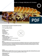 Pulled Pork Sandwich W/ Orange BBQ Sauce & Coleslaw.: Bruno Albouze ©2016. All Rights Reserved