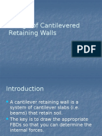 Cantilever Ret Walls
