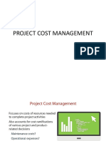 Project Cost Management - Lec 8 & 9