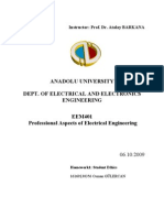 EEM401 Professional Aspects of Electrical Engineering - Student Ethics