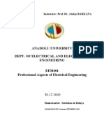 EEM401 Professional Aspects of Electrical Engineering - Switches &amp Relays