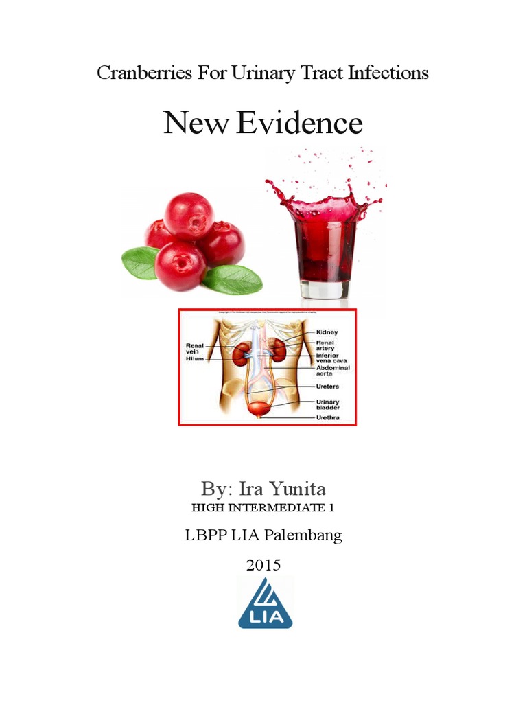 Cranberries For Urinary Tract Infections PDF Urine Juice