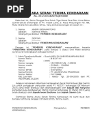 Berita Acara Serah Terima Kendaraan