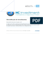 Planilha Financeira - Diversificação de Investimentos