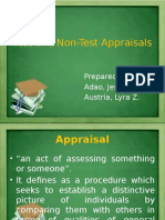 Test Ad Non-Test Appraisal by Ausria and Adao