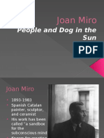 People and Dog in The Sun: Joan Miro