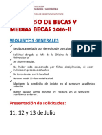 Aviso Concurso de Becas 2016 II