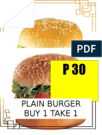 Plain Burger Buy 1 Take 1