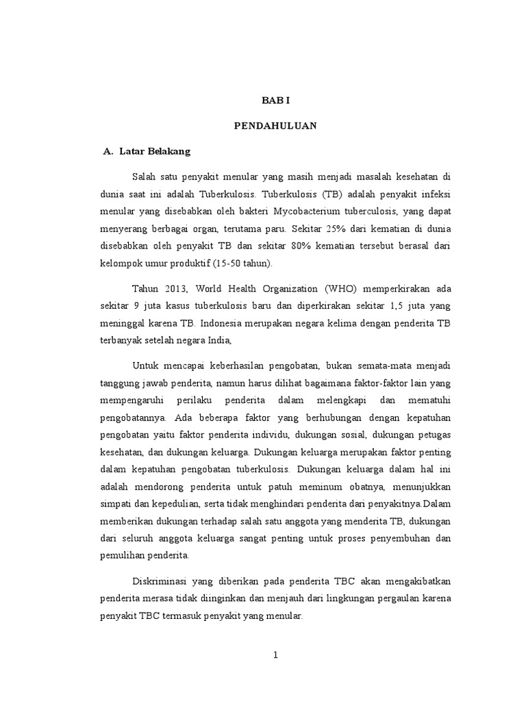 Reaksi Psikologi Terhadap Penyakit Tbc