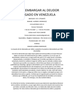 Como Embargar Al Deudor Abogado en Venezuela