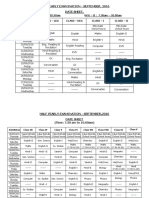 Alf Yearly Examination - September, 2016 Date Sheet