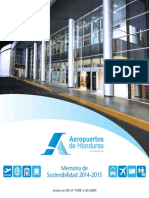 Memoria de Sostenibilidad de Aeropuertos de Honduras 2014-2015