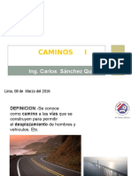 Clases N°01 Caminos I - Upeu