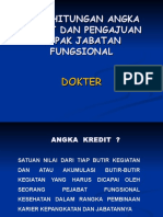 Penghitungan Angka Kredit dan Pengajuan DUPAK Jabatan Fungsional Dokter