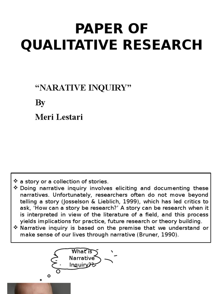 narrative qualitative research design example