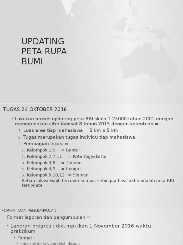 Updating Peta Rupa Bumi | PDF