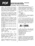 1 Lista de Exercicios Do 1 Bim Do 2 Ano Do EM
