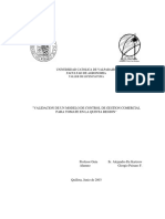 Validacion de Un Modelo de Control de Gestion Comercial Para Tomate