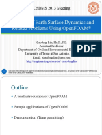 Modeling of Earth Surface Dynamics and Related Problems Using Openfoam