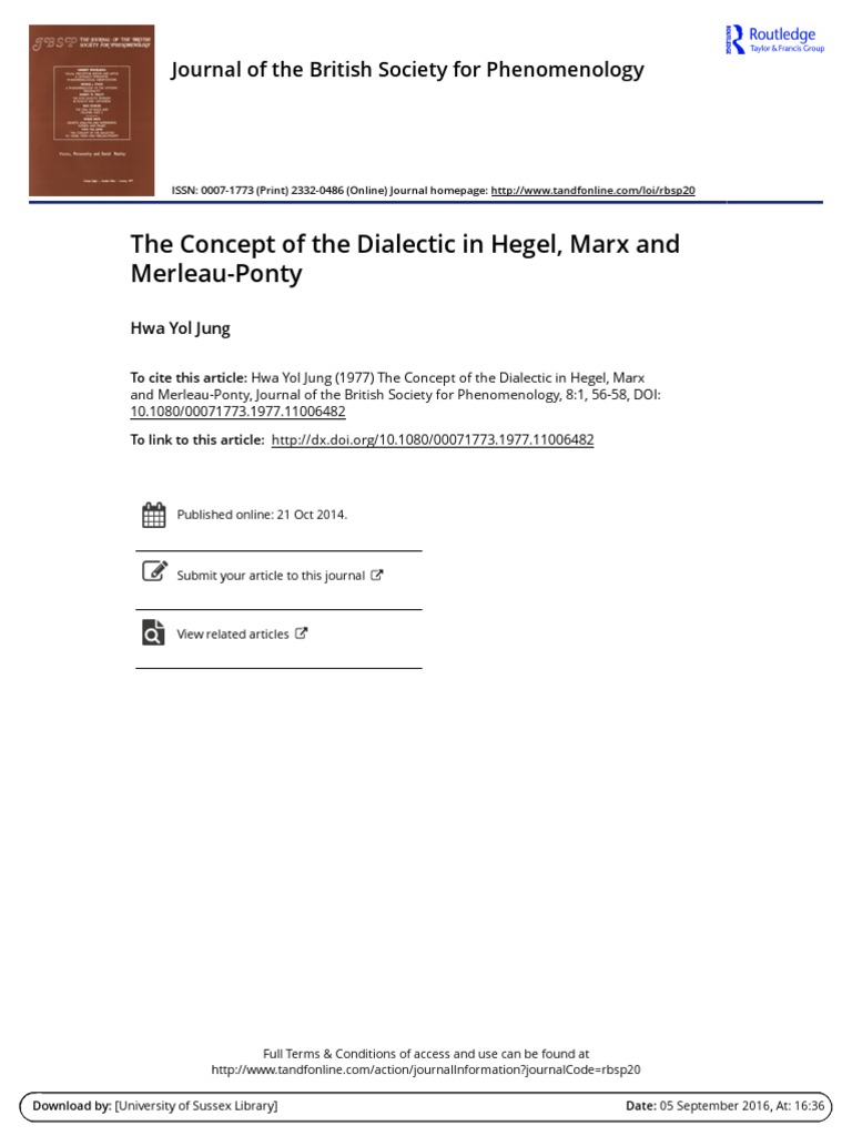 Jung - The Concept of the Dialectic in Hegel, Marx and MerleauPonty.pdf