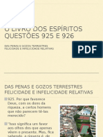 Livro Dos Espiritos - Questoes 925 e 926