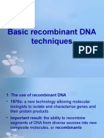 10 - Basic Recombinant DNA Techniques