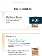 Conducting Research (1) : Dr. Rasha Salama