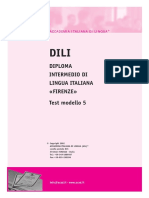 DILI -Diploma Intermedio Lingua Italiana