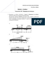 LIsta 4 - Diagramas de Esforços