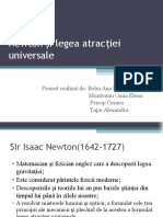 Newton Şi Legea Atracţiei Universale