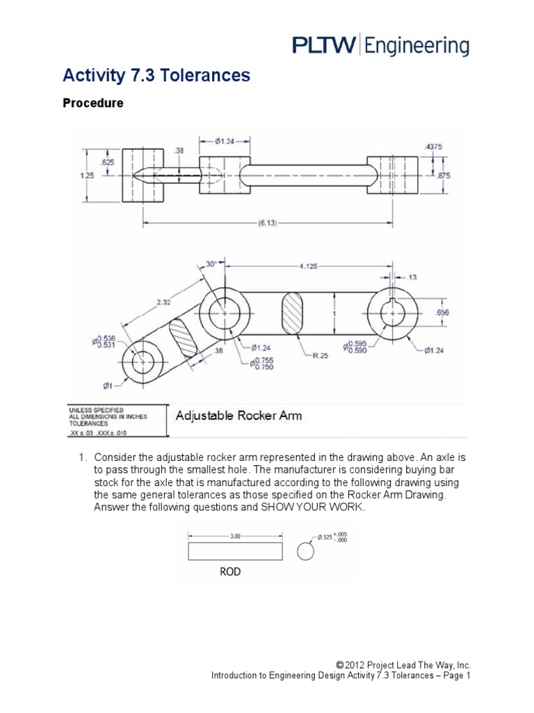 7 3 A Tolerances Modified PDF Engineering Tolerance Mechanical