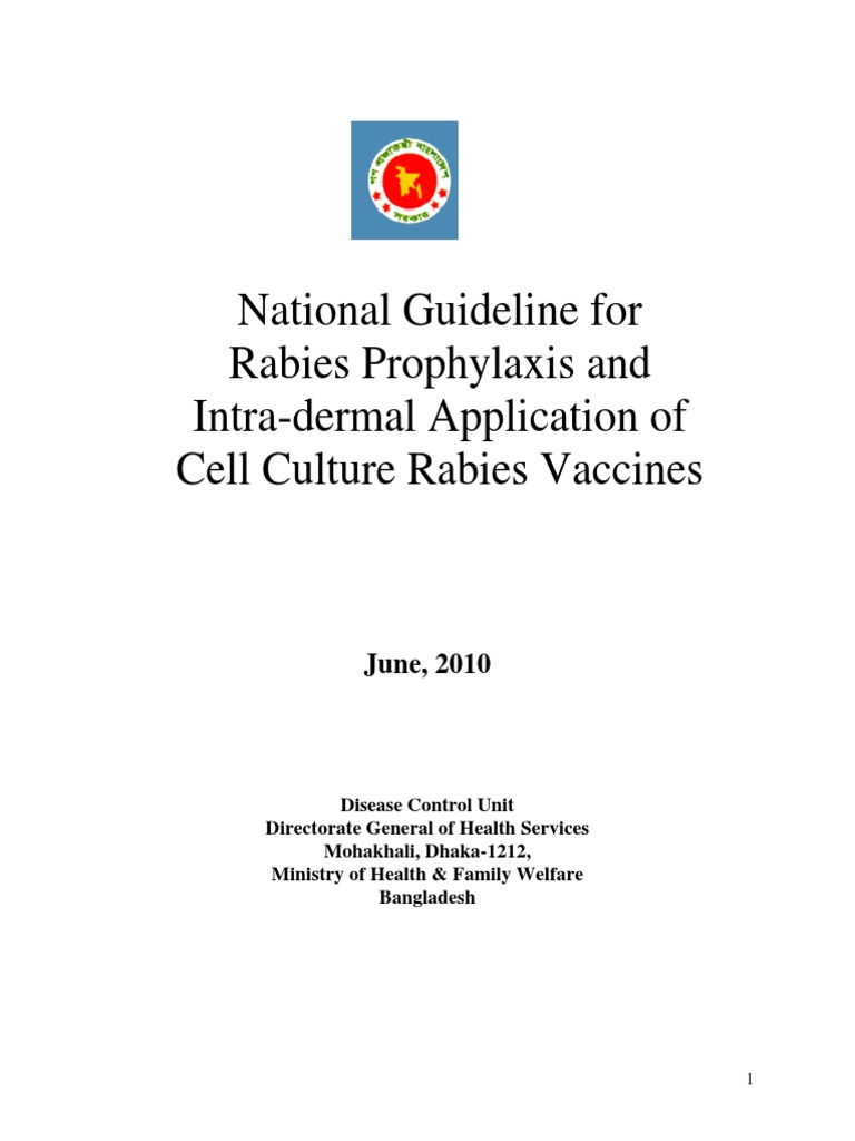 Rabies National Guideline of ID PET Final Jun2010 Zip | PDF | Rabies ...
