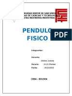 INFORME 4 Pendulo Fisico