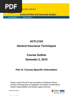 ACTL3162 General Insurance Techniques S22016