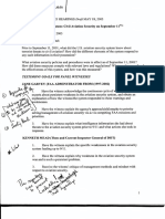 Draft 9 11 Commission Questions For Aviation Security Hearings PDF