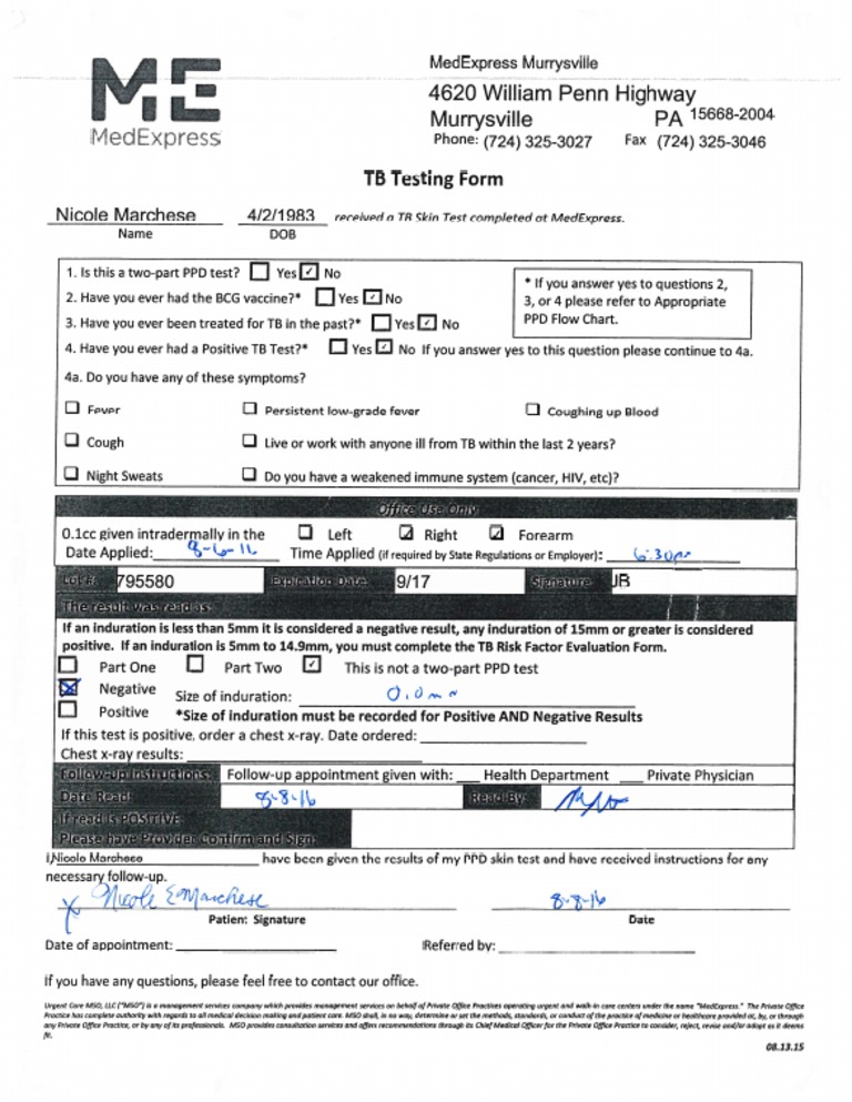 TB Clearance | PDF