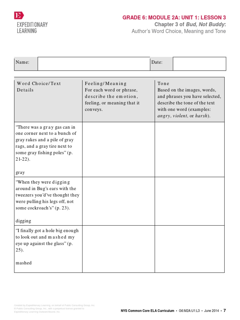 Word Choice Meaning+ Tone P. 6-7 | PDF