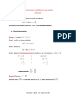 Ecuaciones Cuadraticas MATH 102