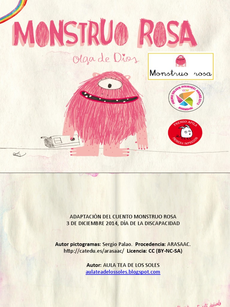 Adaptación del Cuento Monstruo Rosa | PDF | Estudios de idiomas ...