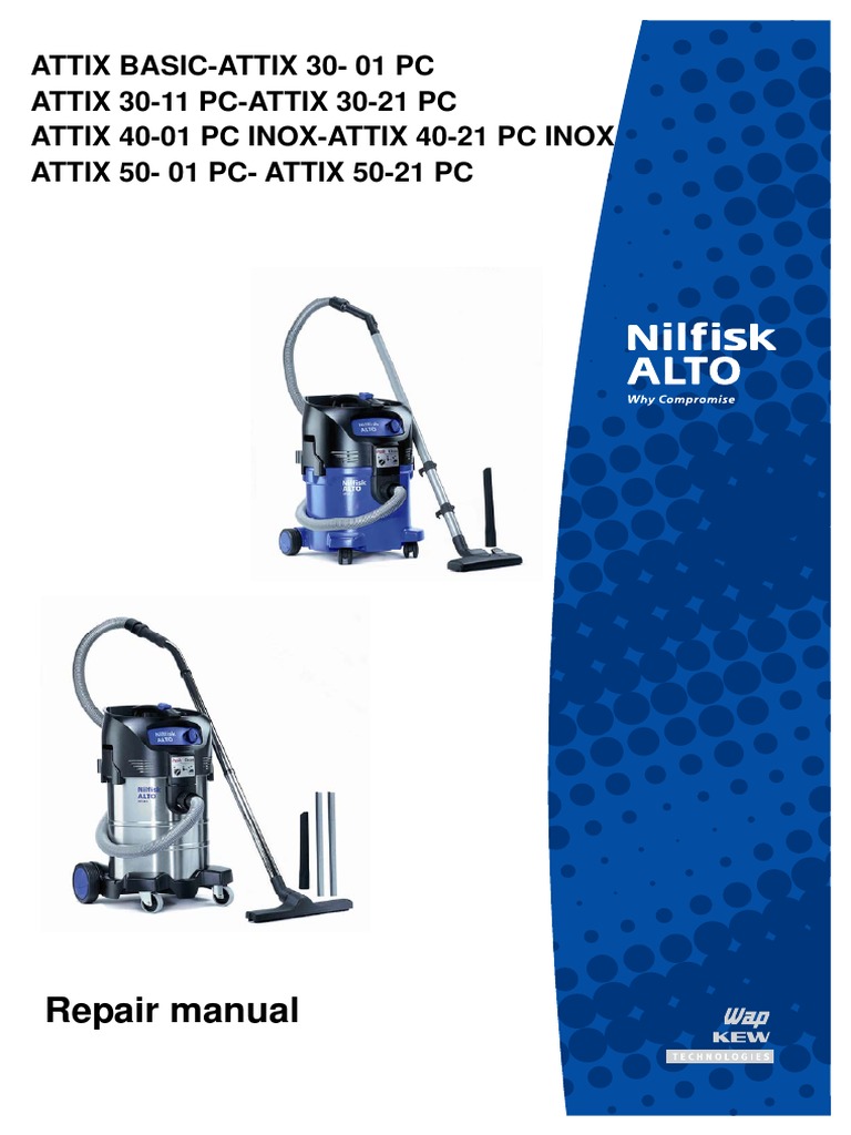 Nilfisk Alto Attix 19 Owners Manual Electrostatic Discharge Ac