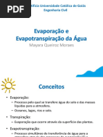 Aula 05 - Evaporação e Evapotranspiração