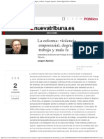 La Reforma_ Violencia Empresarial, Degradación Del Trabajo y Mala Fe - Joaquín A