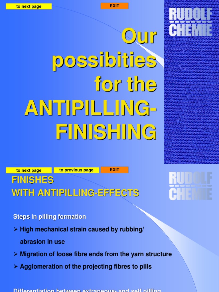 Anti Pilling Finish Yarn Materials Science
