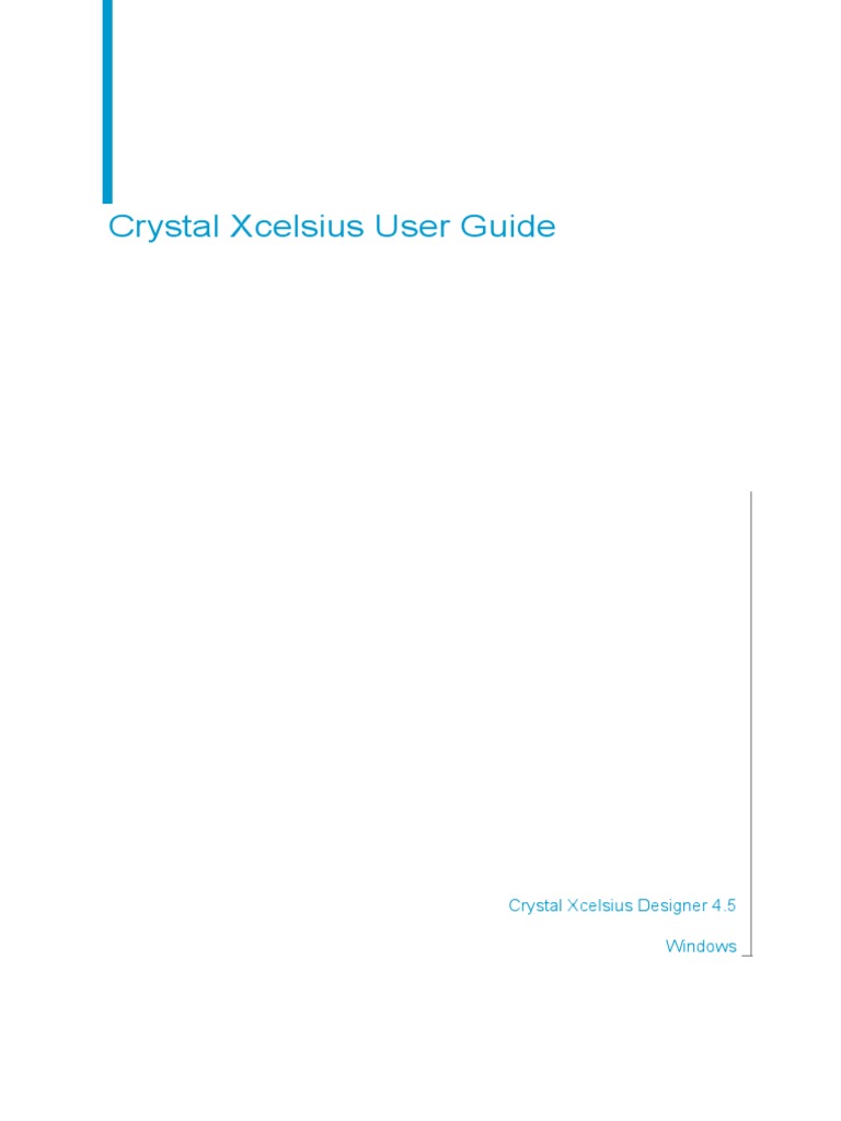Crystal Xcelsius Pro 4.5 Serial Key
